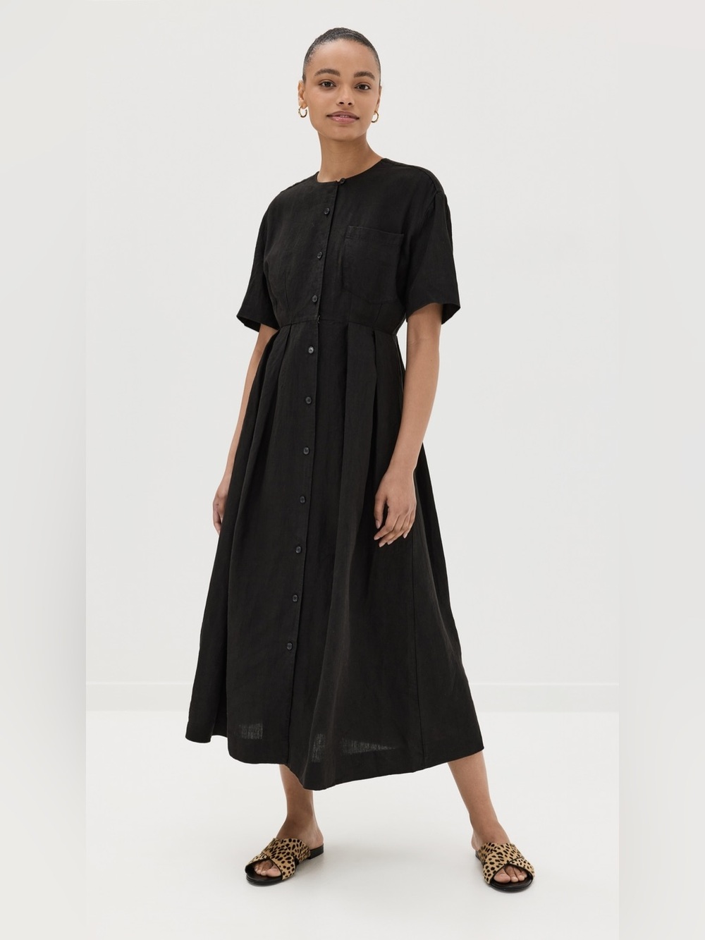 Jenni Kayne Midi Day dress 100% Linen